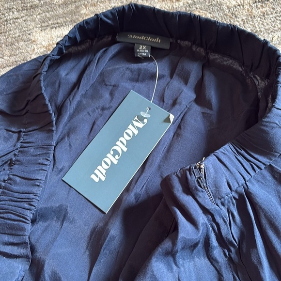 ModCloth women’s NWT Elegant Navy Blue Women's Skirt - size 2X - Picture 3 of 5